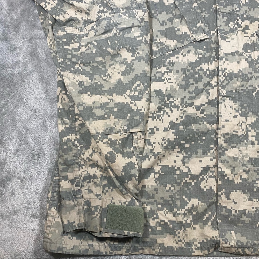 Camo Field Jacket Men’s Large Long US Army Digital Outdoors Military ACU Ripstop - Picture 4 of 13